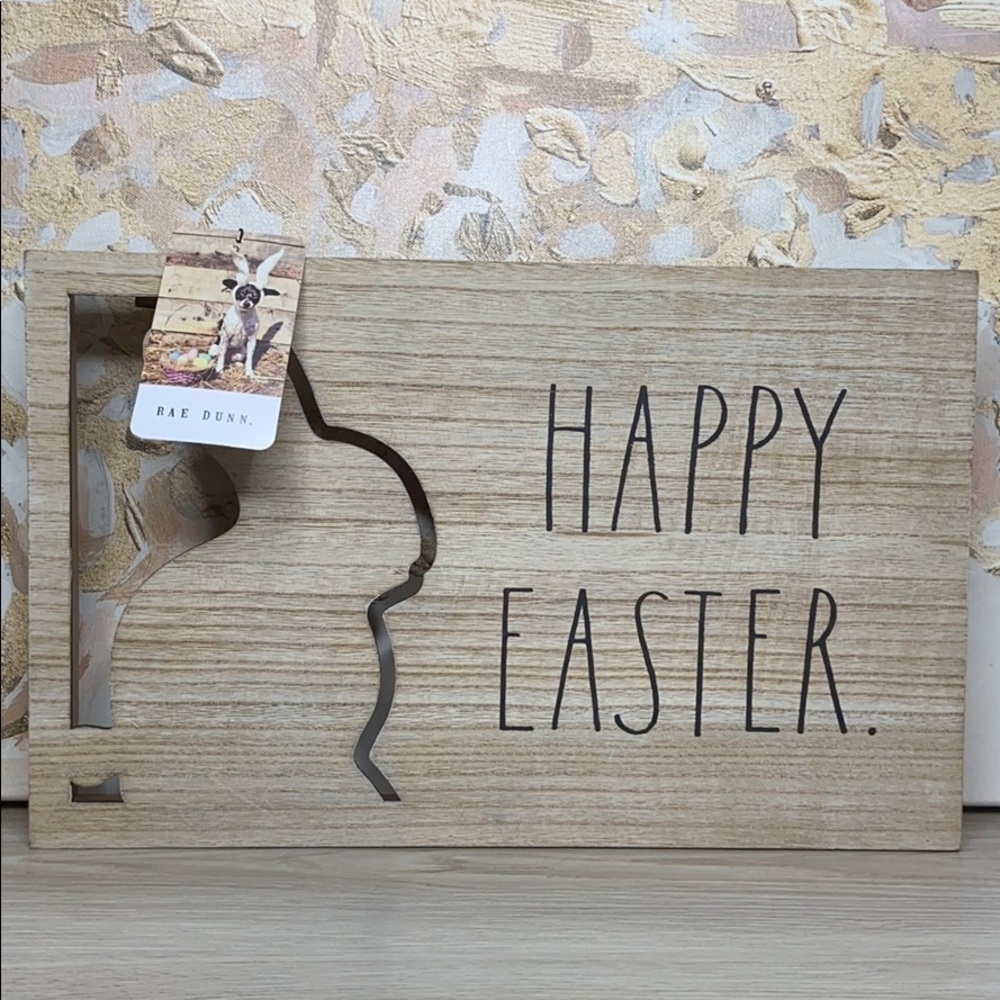 RAE DUNN Happy Easter Cutout Sign Wall Plaque